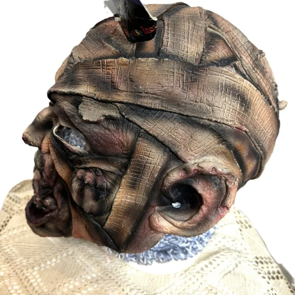 Mummy Vinyl Adult Mask Disguise Vintage ‘97 NWT – NOS